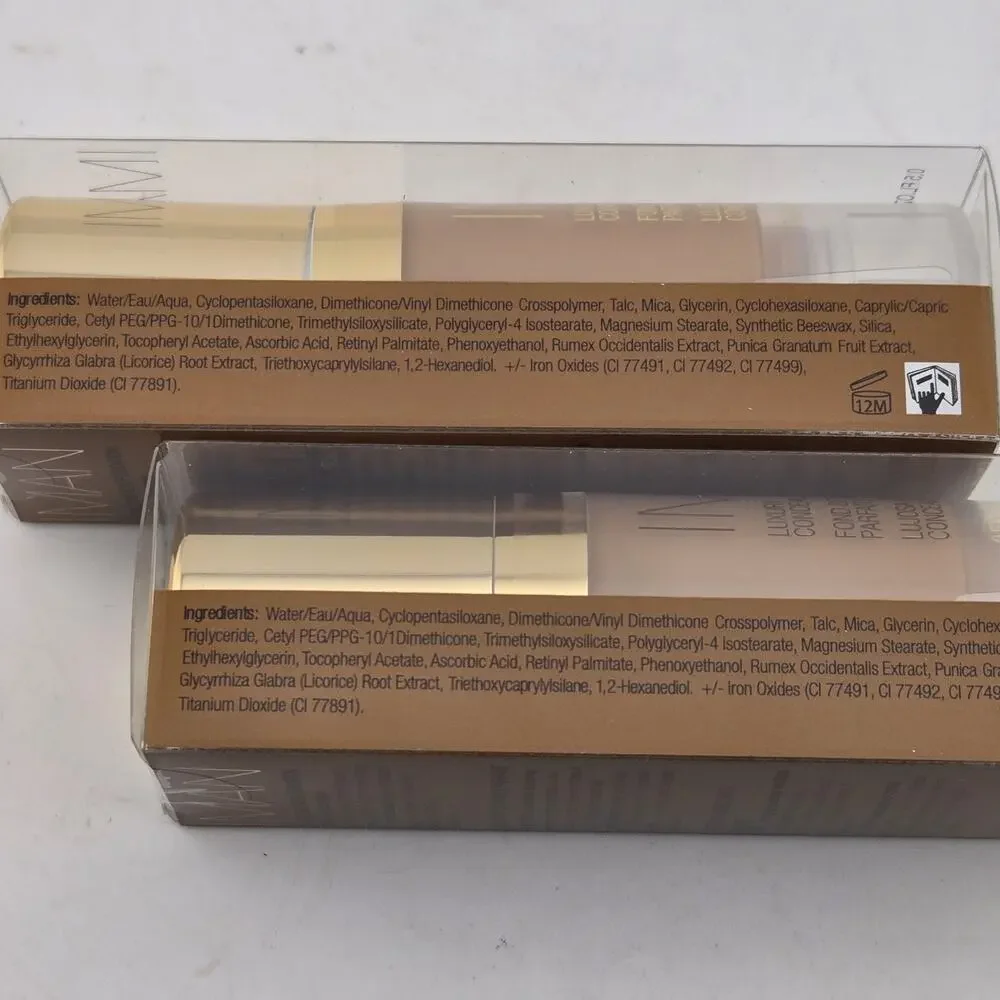 IMAN Luxury Concealing Foundation SAND 4 Set Of 2 NIB Sealed Paraben Free 0.5 oz